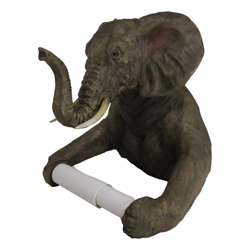 Gifts & Decors Ebros Pachyderm Servant Safari Elephant Holding Toilet