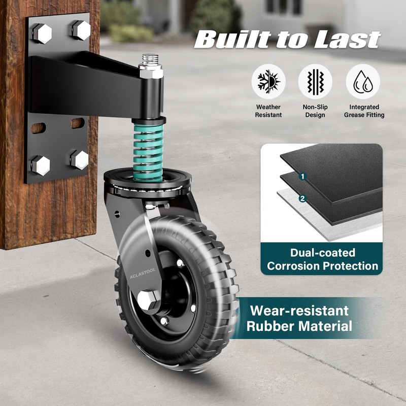 Aclastool Gate Wheel, 13.1 Inch Overall Height, 6 Inch Wheel