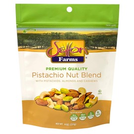 Setton Farms Pistachio Nut Blend Value Bag with Almonds, Pistachios and Cashews, 8 oz Resealable Pouch