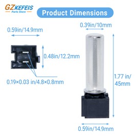 W10467289 Washer Temperature Sensor Replacement 2 Pack Compatible with Whirlpool Kenmore Amana Maytag KitchenAid Washers Replaces 8181705 8182291 8540225 8540226 W10176658 W10176659