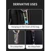 TIKIDESIGN Titanium Zip Zipper, Pack of 2 Zip Pendants, Removable