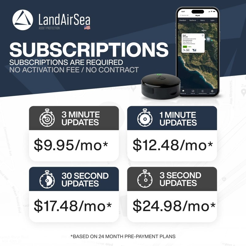 LandAirSea 54 GPS Tracker - Made in the USA from