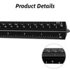 Architectural Scale Ruler – 12-Inch Aluminum Triangular Drafting Ruler for