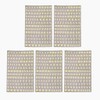 PHILSP sticker 5 Pieces 3mm Alphabet Letters Numbers Chunky Glitter