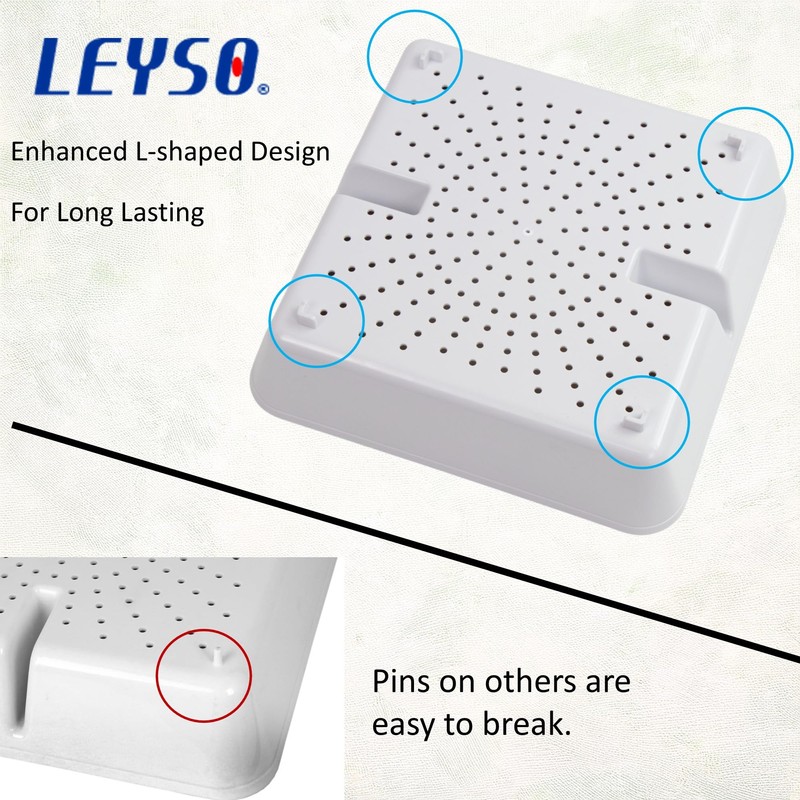 Leyso Floor Sink Commercial Drain Cover Strainer ABS Plastic Drop-in