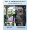 XTU 2K WLAN Doorbell with Camera, 180° Field of View,