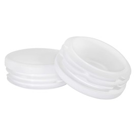 Prescott Plastics 1.75" Inch Round Plastic Plug Insert (20 Pack) White End Cap for Metal Tubing, Fence, Glide Insert for Pipe Post, Chairs and Furniture