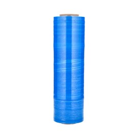 PSBM Blue Stretch Wrap, 1 Pack, 15 Inch x 1500 Feet, 80 Gauge, Plastic Cling Dark Color Hand Stretch Film Rolls for Packaging Moving Packing Pallets