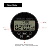 Multifunctional Kitchen Digital Timer Thermometer Hygrometer Black for Household Use