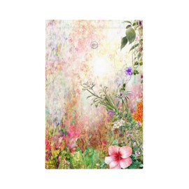 Abstract Watercolor Meadow Floral 1 Gang Light Switch Cover No Device Blank Wall Plate Decorative Electrical Faceplate Switchplate for Bathroom Bedroom Living Room Home Art Wall Panel Decor