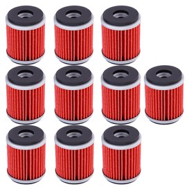 Kurihina Compatible with 10 Packs Oil Filters Suitable for Yamaha YFZ450 YFZ450R YFZ450X YZ250F YZ450F WR250F YFZ450W