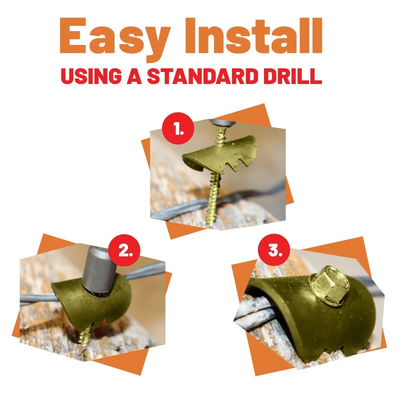 Cat's Claw Fasteners Cat’s Claw Wire Fence Fastening System for