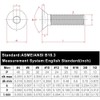 Guard4U 280Pcs #4-40 UNC Stainless Steel Flat Head Countersunk Hex