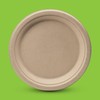 100% Compostable Paper Plates Heavy Duty - 150 Pack Biodegradable