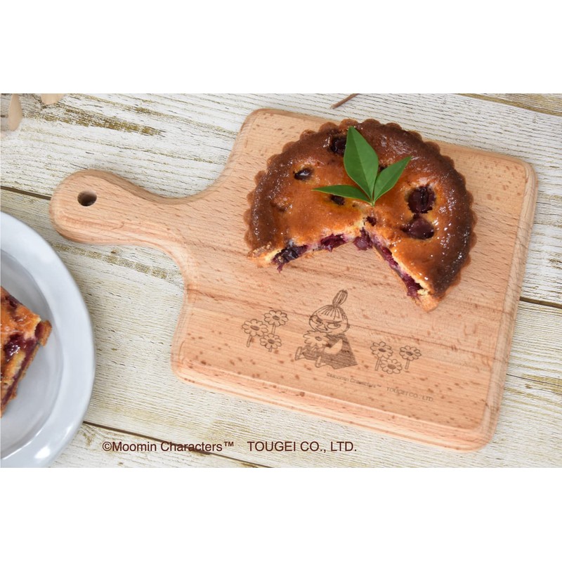 TOUGEI Rattan Cutting Board, Round S, Wood, Natural Wood, Moomin