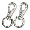 2.6in Swivel Snap Hooks, 2Pack Stainless Steel Trigger Clips, Corrosion