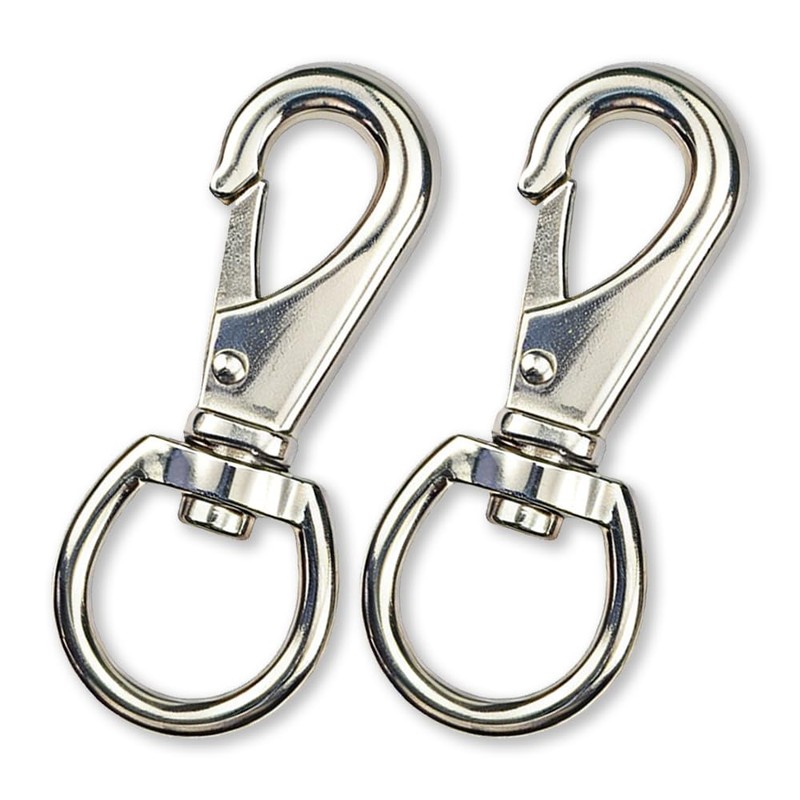 2.6in Swivel Snap Hooks, 2Pack Stainless Steel Trigger Clips, Corrosion
