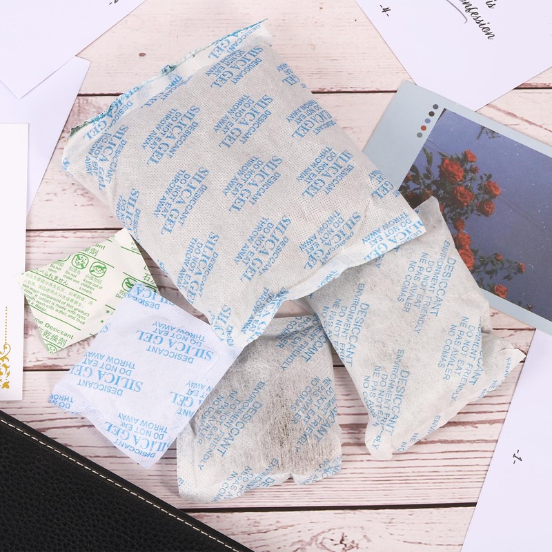 sourcing map 50 Gram(12Packs) Desiccant Packs Desiccant Beads Mineral Packets