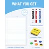 HOMiDEK Magnetic Notebook Paper for Classroom - 17.5x24 Inches Dry