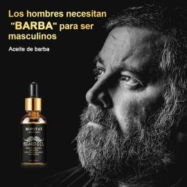 Aceite De Barba 6pcs Cuidado De Belleza De Suavización De Ba