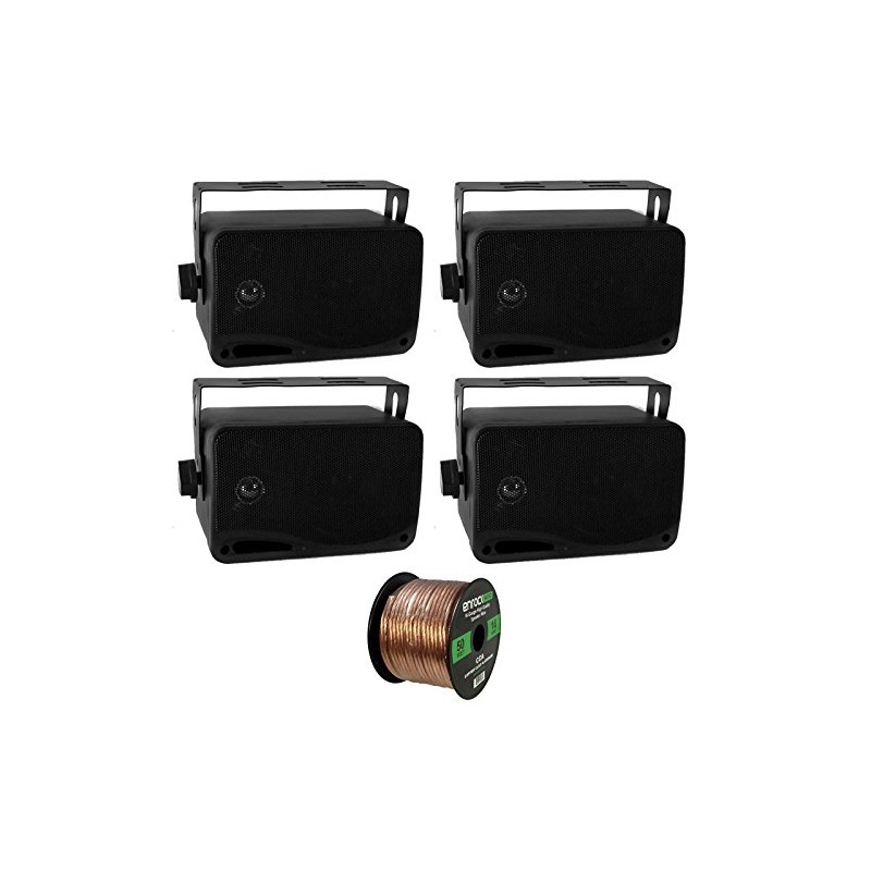 4 x New Pyle PLMR24 3.5'' 200 Watt 3-Way Weather