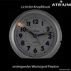 Atrium A240-19 Analogue Quartz Alarm Clock with Light and Snooze