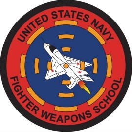 SCCS US Navy Fighter Weapons School Top Gun Logo Die Cut Laminated Vinyl Decal - 6"