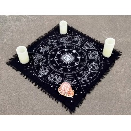 Unbranded Altar Cloth Tarot Witchcraft Table Cloth Cover Wall Decor Wall Art  24” X 24”