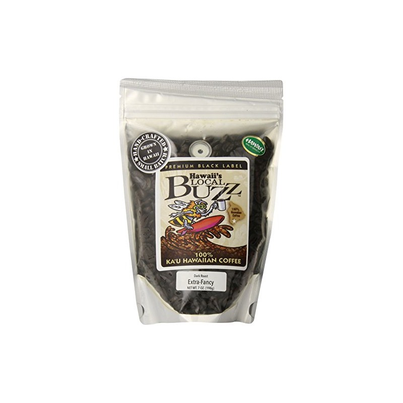 Hawaii's Local Buzz Premium Black Label Extra Fancy, Dark Roast