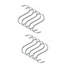 Hardware-Solutions 10 PCS - Space-Saving Tidy S Hooks Chrome Plated
