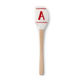 Monogrammed premium Silicone Spatula, Non-stick, Heat Resistant kitchen spatula - Kitchen Utensils - BPA & BPS Free -Perfect for Baking, Cooking, Scraping, and Mixing -1PCS (A - Red)