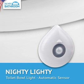 In My Bathroom | Nighty Lighty - Toilet Bowl Illuminator (Motion Sensor, UV Sterilizer, Universal Fit, Sanitary Toilet)