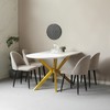 Modern Table Base Gold 29" Metal Dining Table Legs with