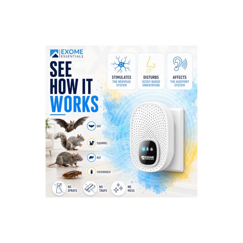 T-25, Ultrasonic Pest Control Repeller - Electronic & Ultrasound, Indoor