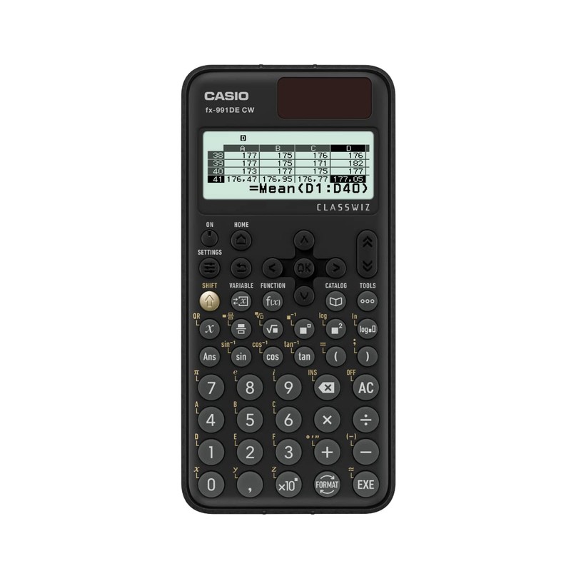 Calcuso Standard Parcel Turquoise with Calculator Casio FX-991DE CW