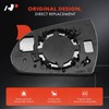 A-Premium Right Passenger Side Non-Heated Mirror Glass with Backing Plate