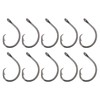ECSiNG Pack of 10 Fishing Hooks 10/0 Circle Hooks Saltwater