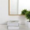 Pemberly Row 36" x 14" Contemporary Metal Frame Mirror in