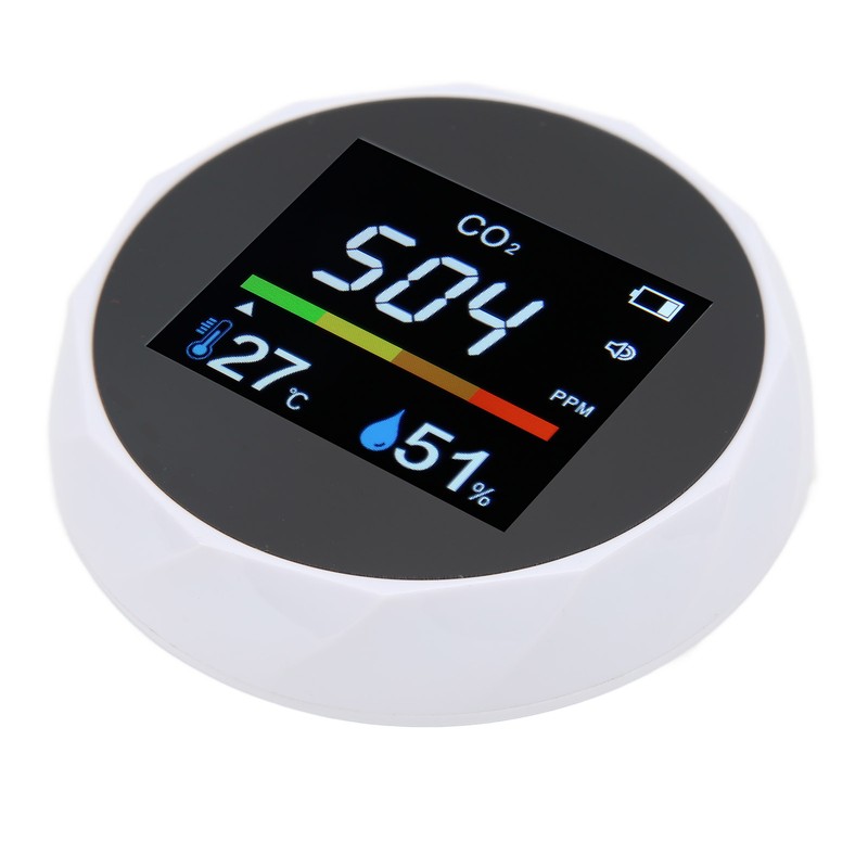 CO2 Monitor Carbon Dioxide Temperature Humidity 3 in 1 Portable