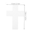 SEWACC 20pcs Cross Shaped Plastic Mesh Sheets for Crafting Easy
