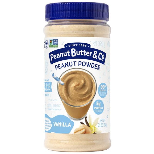 Peanut Butter & Co. Vanilla Peanut Powder, Non-GMO Project Verified, Gluten Free, Vegan, 6.5 oz Jar