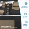 BDK PolyPro Seat Covers Full Set in Beige on Black