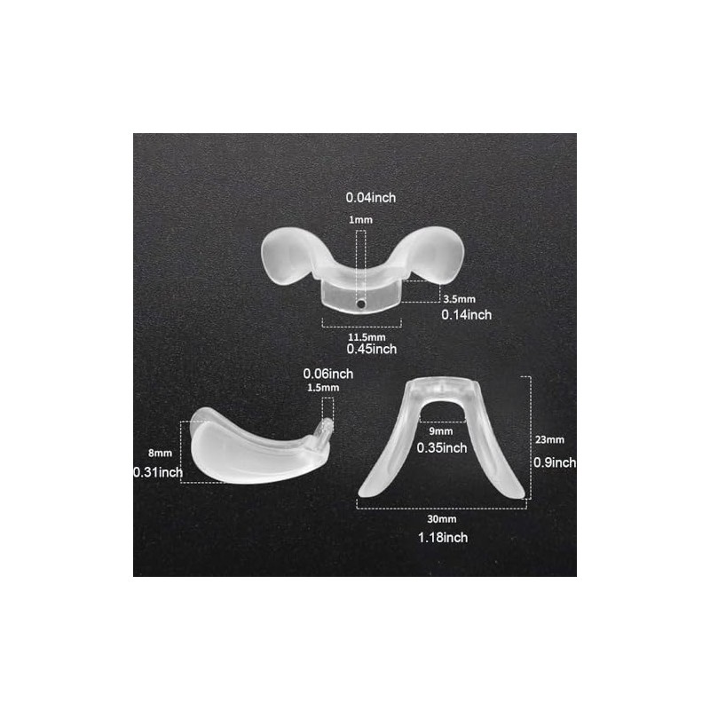 U-Shape Eyeglass Saddle Bridge Nose Pads Nose Piece Sunglasses Nose