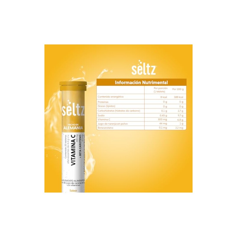 Seltz Suplemento Alimenticio Vitamina C 20 Und