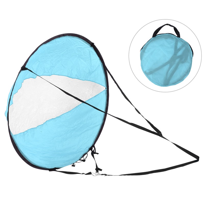 Polyester Taffeta Durable Folding Kayak Wind Sail Transparent Window Canoe