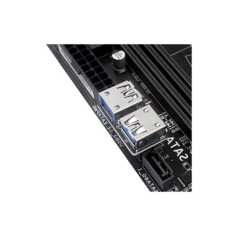 cablecc Dual USB 3.0 A Type Female to Motherboard 20/19