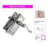 Haven Heritage Door Handle Polished Chrome Georgian Scroll Style Latch