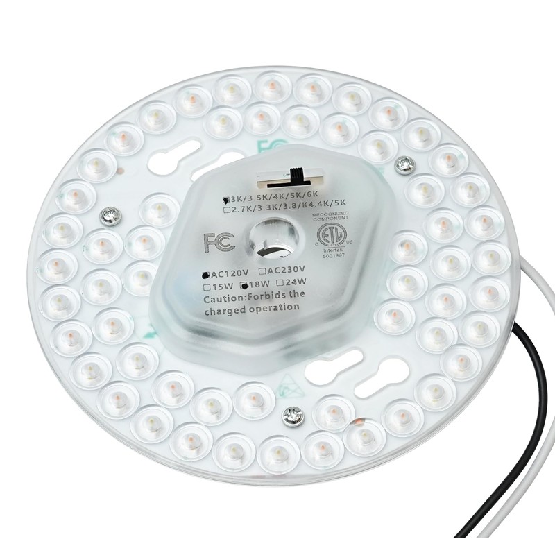 HAOLEDI 5.12'' LED Ceiling Fan Light Retrofit Kit 18W 2100LM
