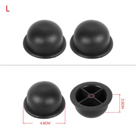 1Pair Black Replacement Plastic Stud Luggage Feet Pads for Luggage Bags Suitcase Stand Feet Luggage and Travel Gear Luggage Straps