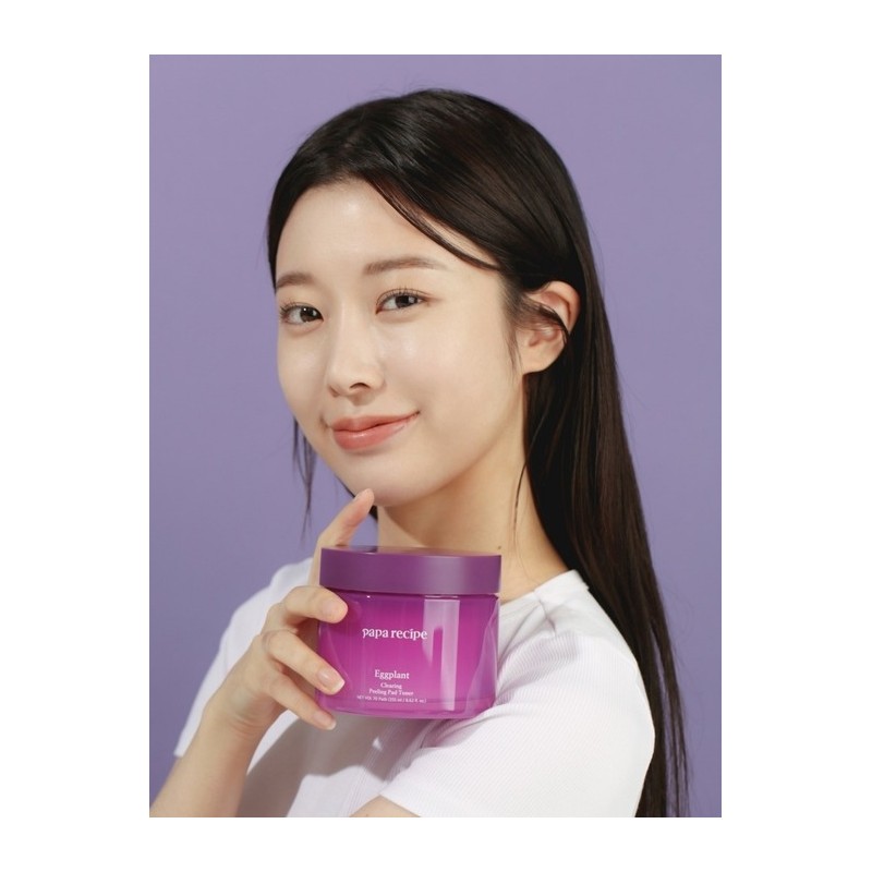 Papa Recipe Eggplant Clearing Peeling Pad Toner 255ml (70 sheets)
